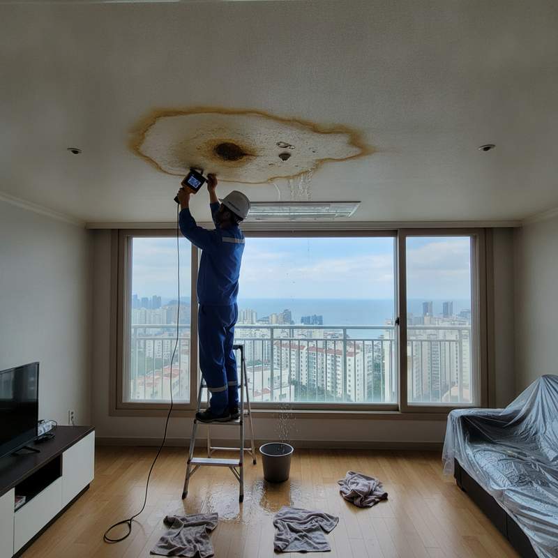 누수탐지 현장 안내 이미지